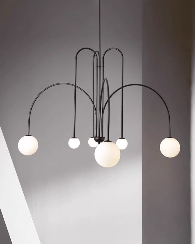 WOW Glass Globe Arm Chandelier-wow2522
