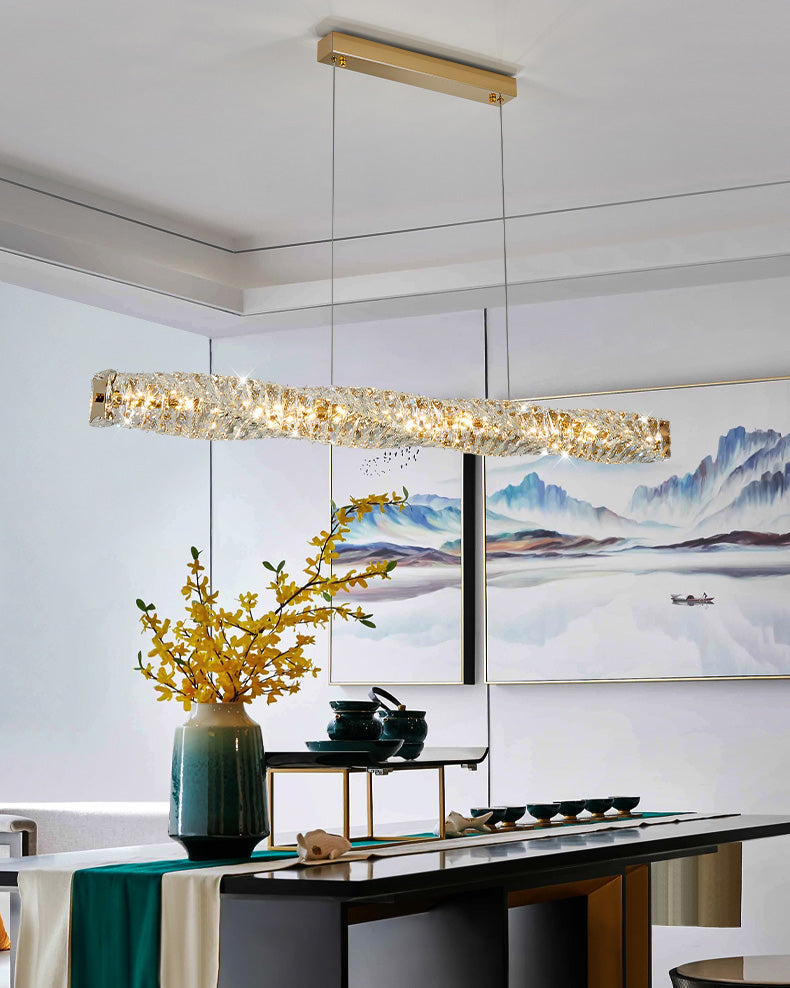 WOW Twist Linear Crystal Chandelier-wow2193