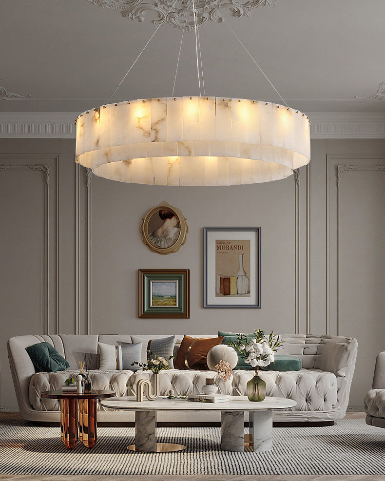 WOW Round Alabaster Chandelier-wow2843