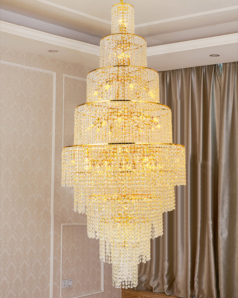 WOW Tiered Crystal Foyer Chandelier-wow2386