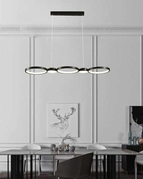 WOW Multi Circle Linear Pendant Light-wow2765