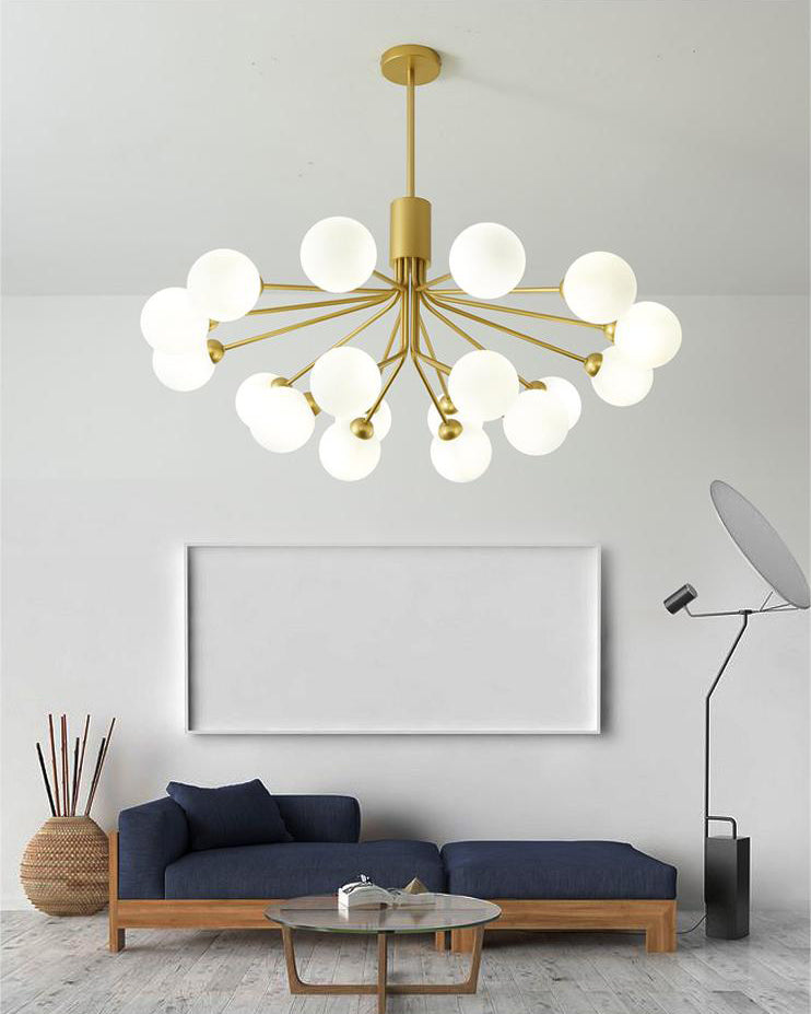 WOW Frosted Glass Globe Chandelier-wow2915