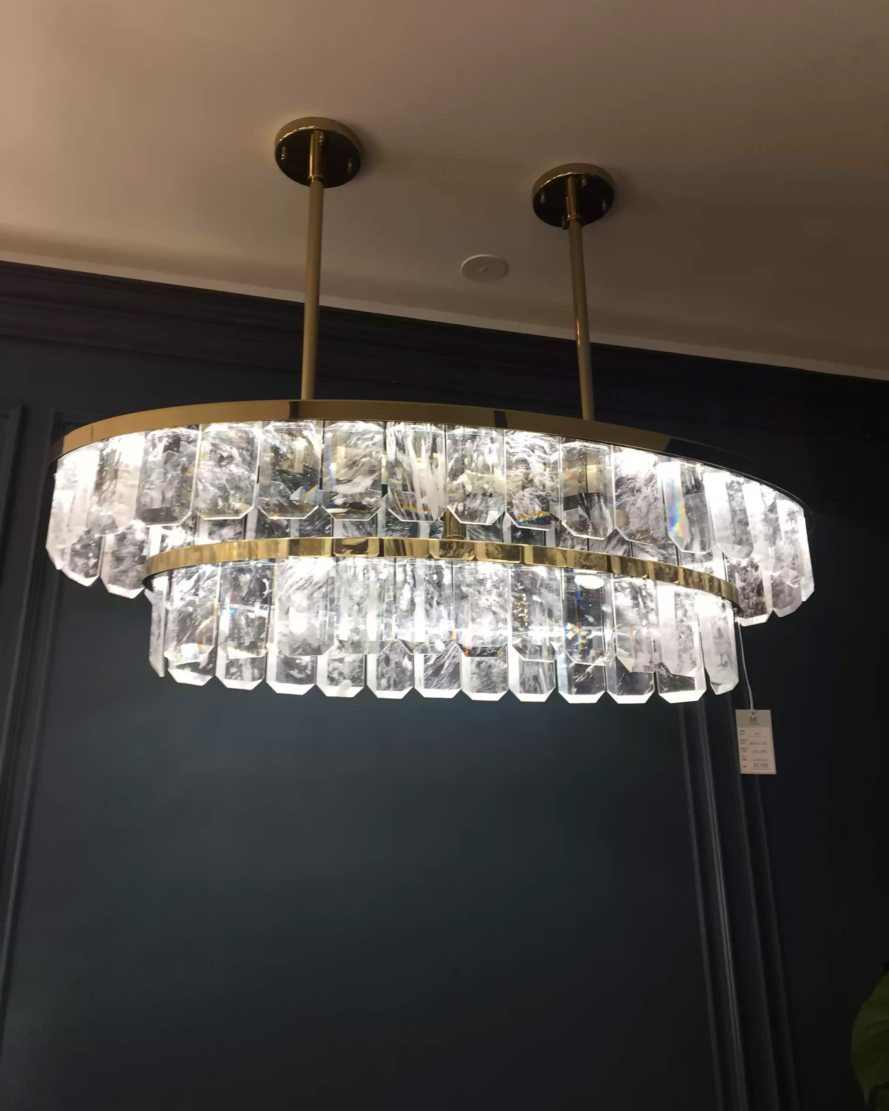 WOW Long Oval Crystal Chandelier-wow2541
