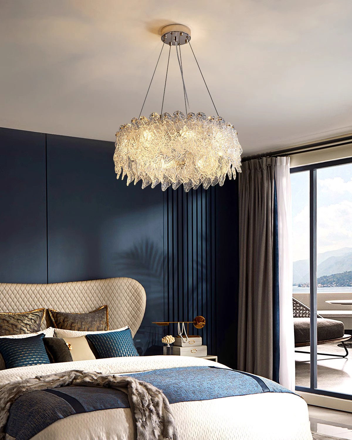 WOW Leaf Glass Chandelier-wow2374
