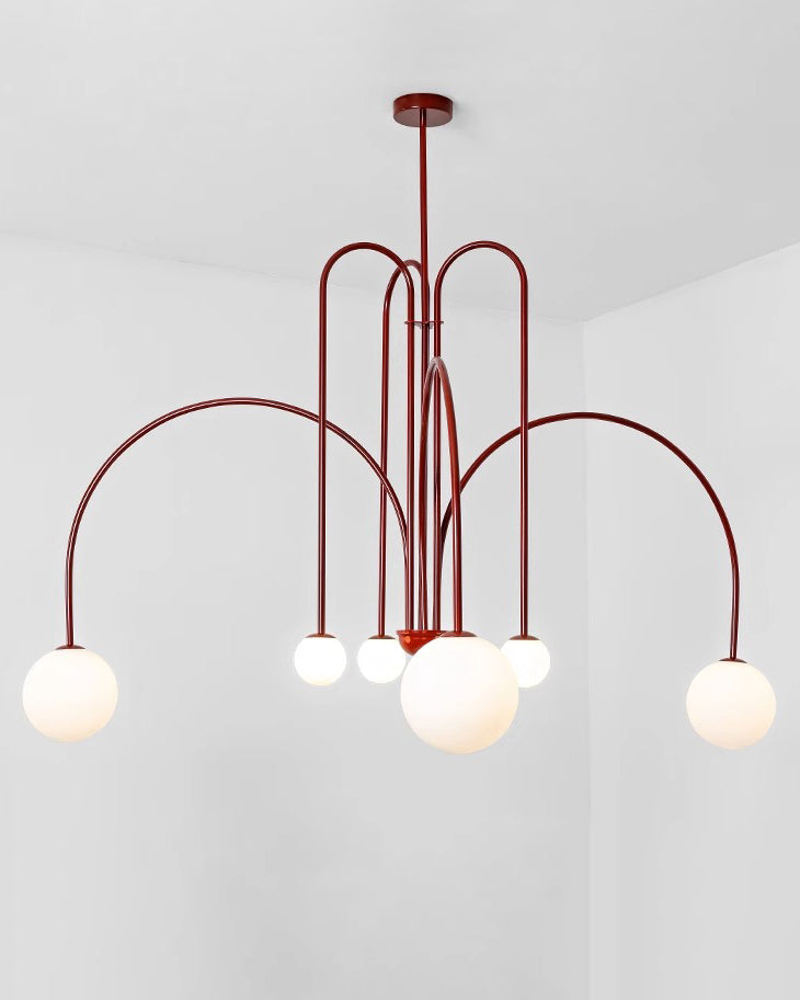 WOW Glass Globe Arm Chandelier-wow2522