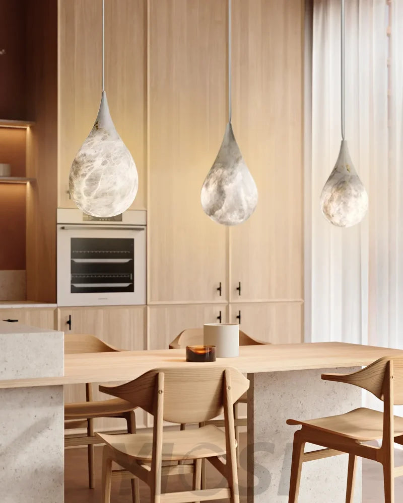 WOW Alabaster Raindrop Pendant Light-wow2901