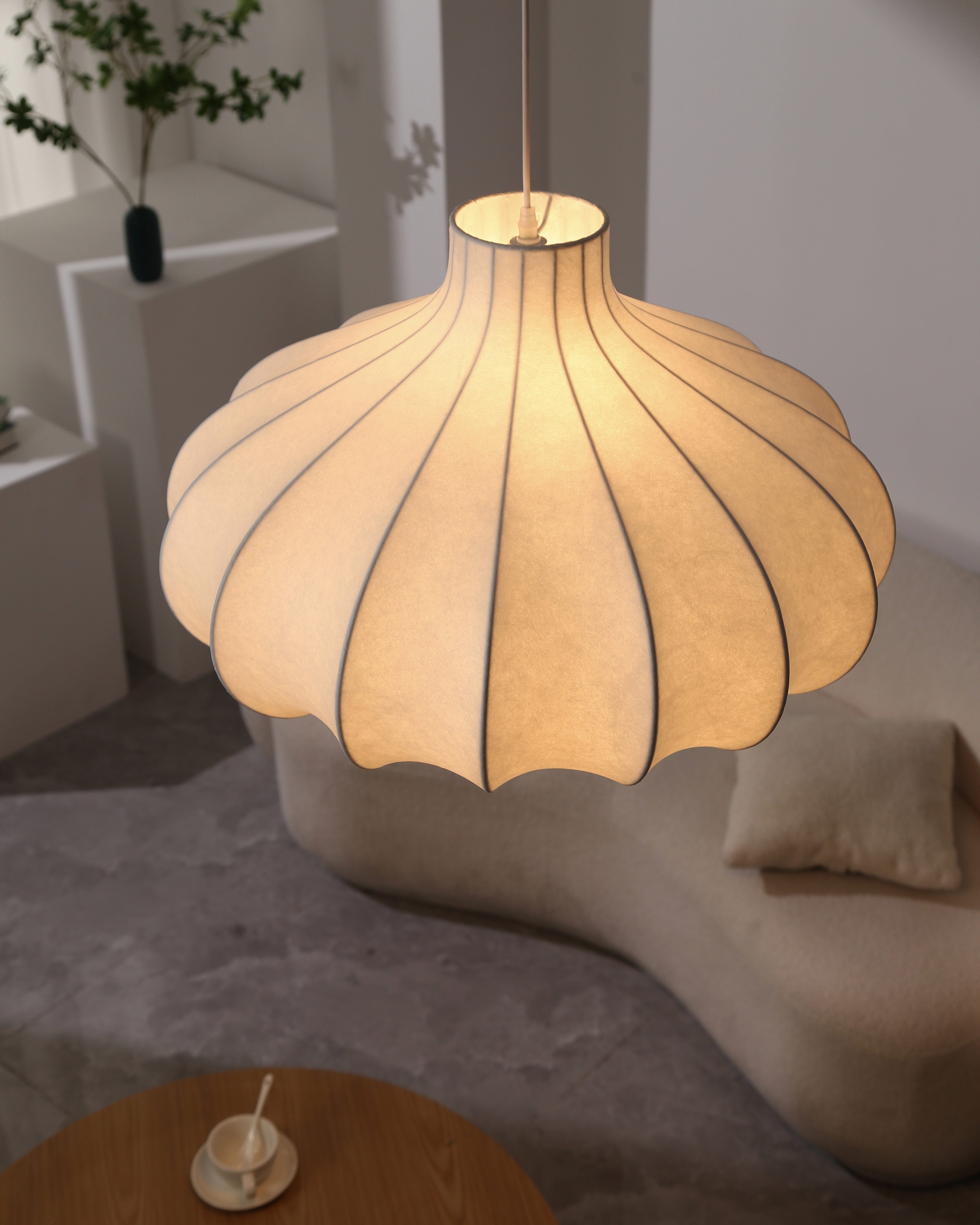 WOW Pumpkin Silk Pendant Light-wow2568