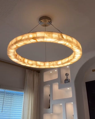 WOW Alabaster Circular Chandelier-wow2803