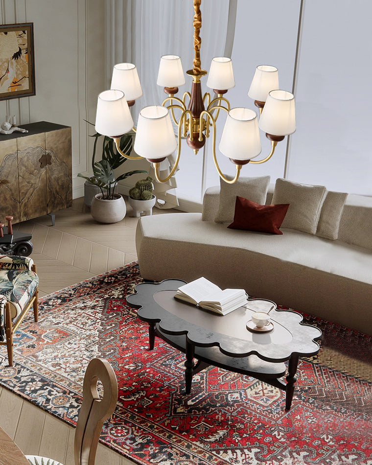 WOW Fabric Shaded Chandelier-wow2954