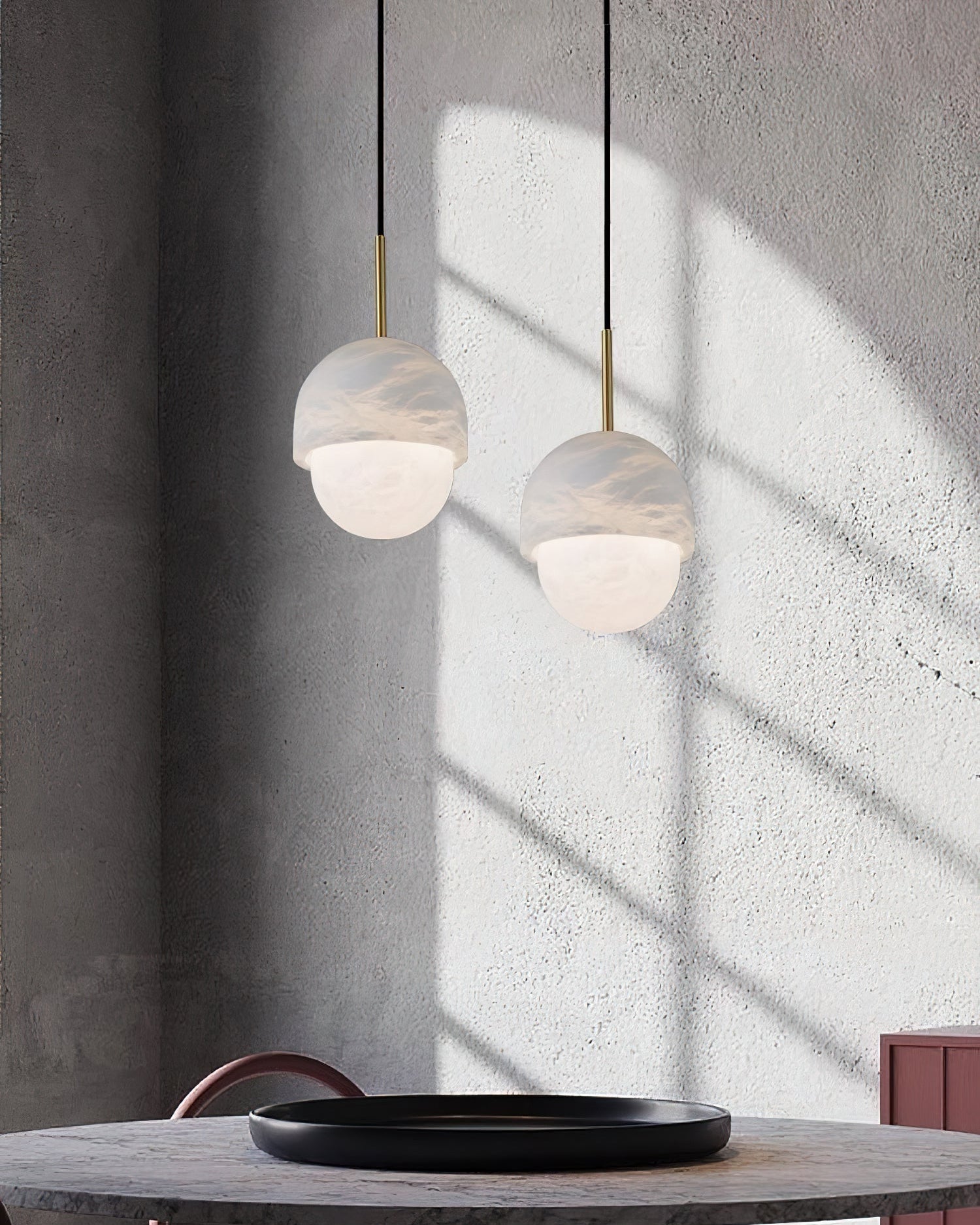 WOW Alabaster Globe Pendant Light-wow2903