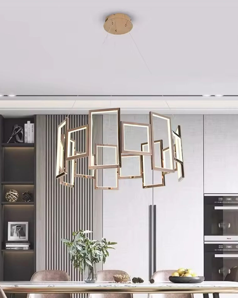 WOW Rectangular Led Round Chandelier-wow2778