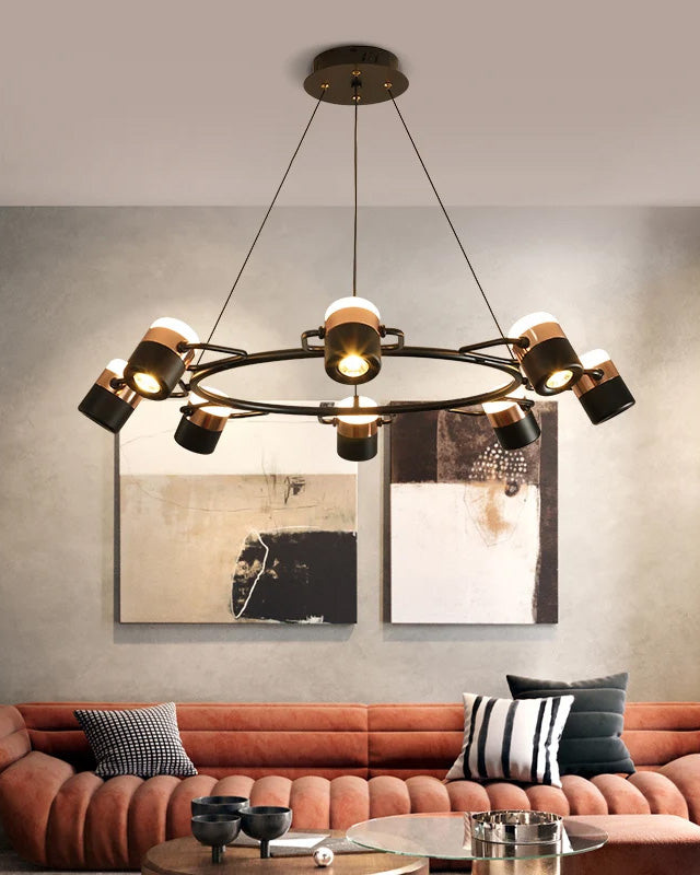 WOW Adjustable Rose Gold Round Chandelier-wow2645