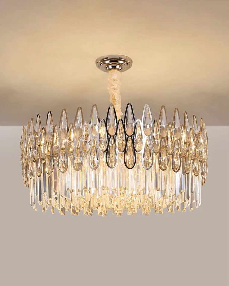 WOW Rose Gold Round Crystal Chandelier-wow2545