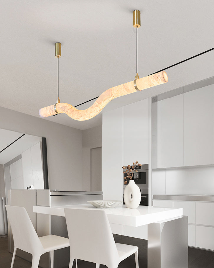 WOW Liberty Curved Alabaster Pendant Light-wow2891
