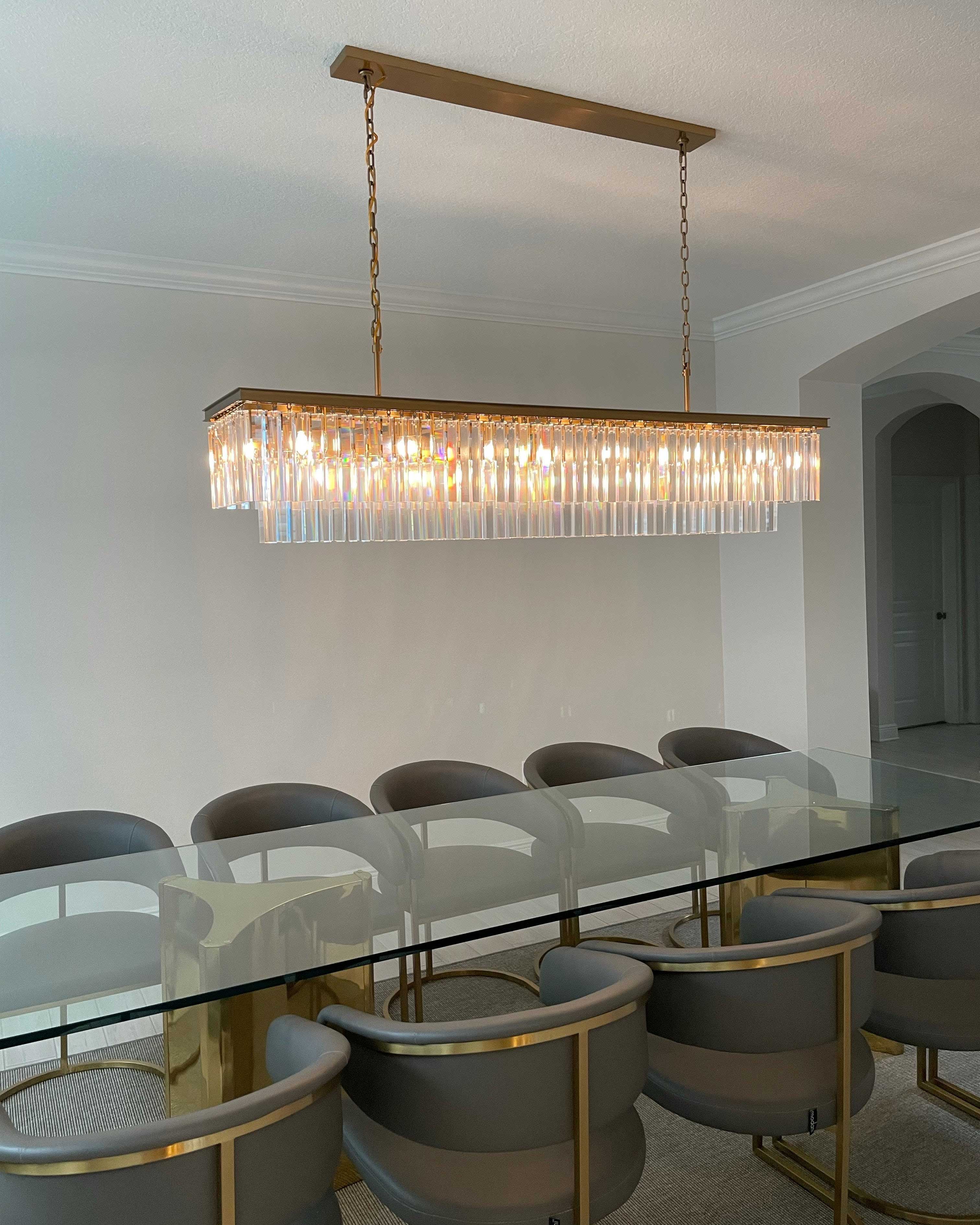 WOW Rectangular Crystal Chandelier-wow2589