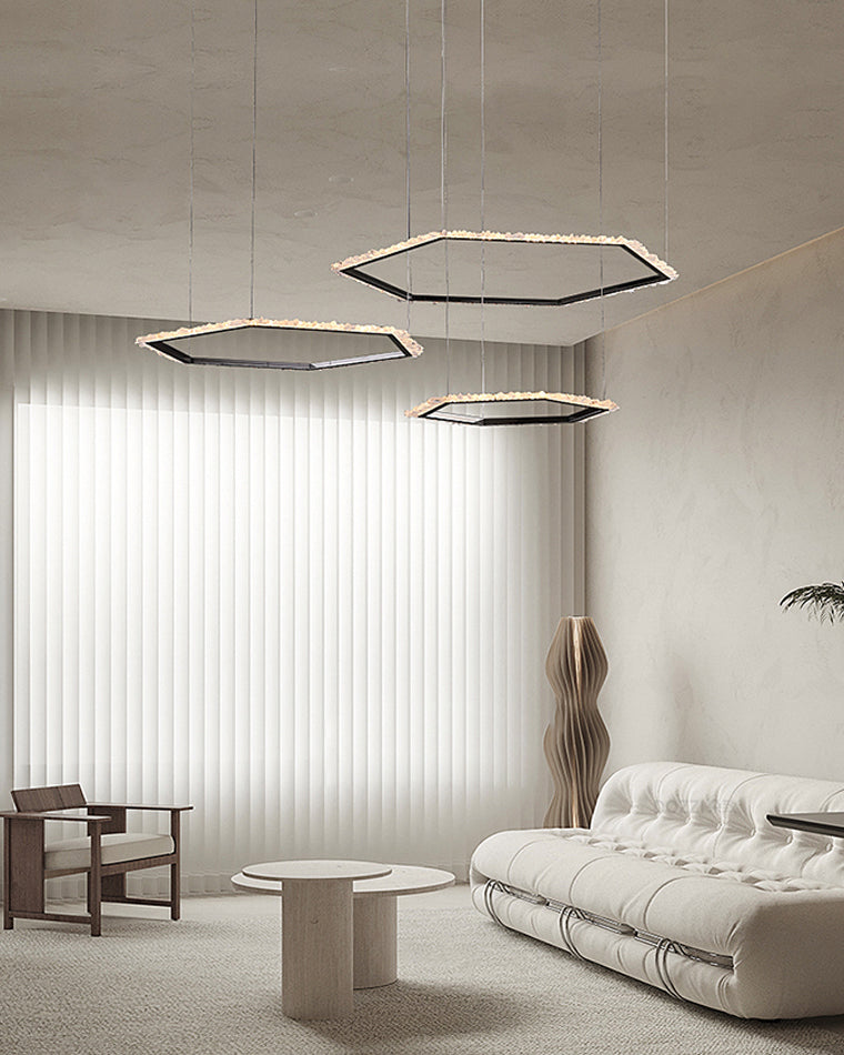 WOW Three Hexagon Crystal Chandelier-wow2711