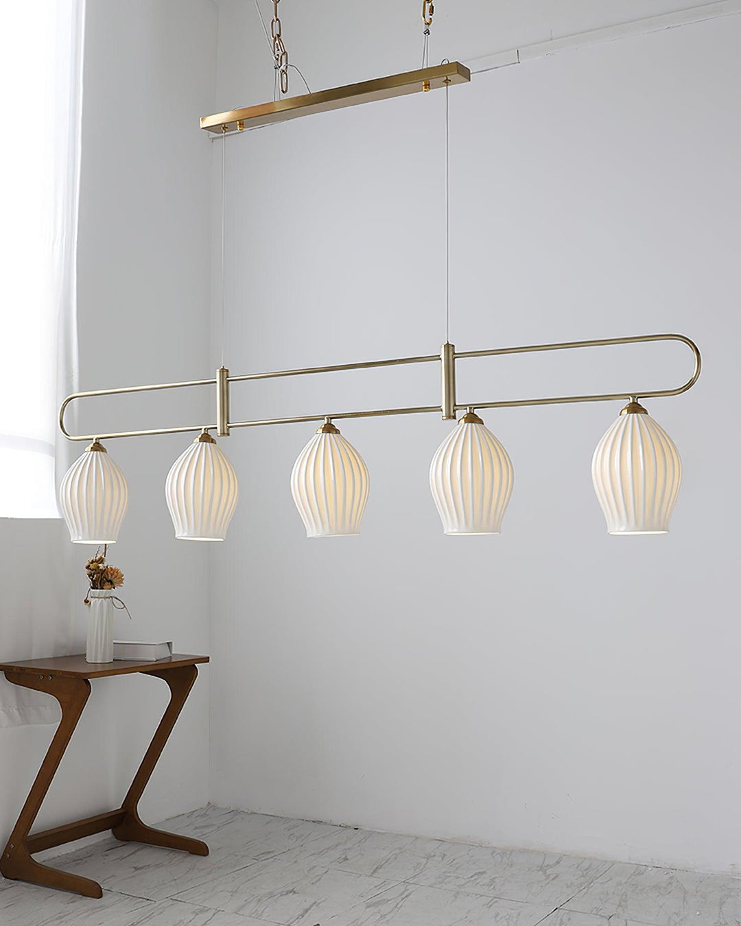 WOW Ceramic Bud Linear Chandelier-wow2121b