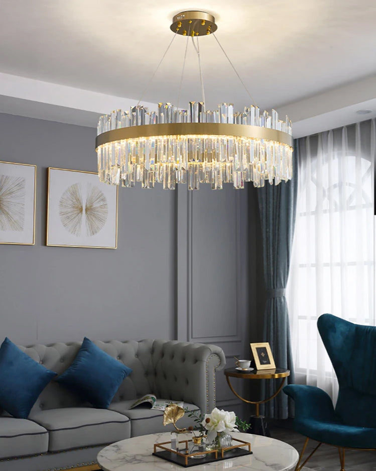 WOW Luxury LED Gold Plated Crystal Chandelier-wow2531