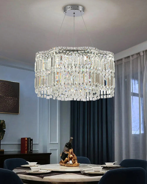 WOW Flower Chrome Crystal Chandelier-wow2405