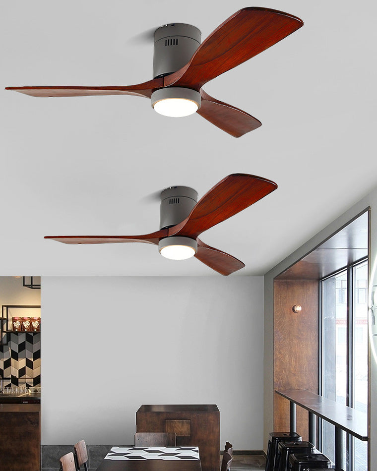 WOW Mid-century Modern Hugger Ceiling Fan Lamp-wow5067