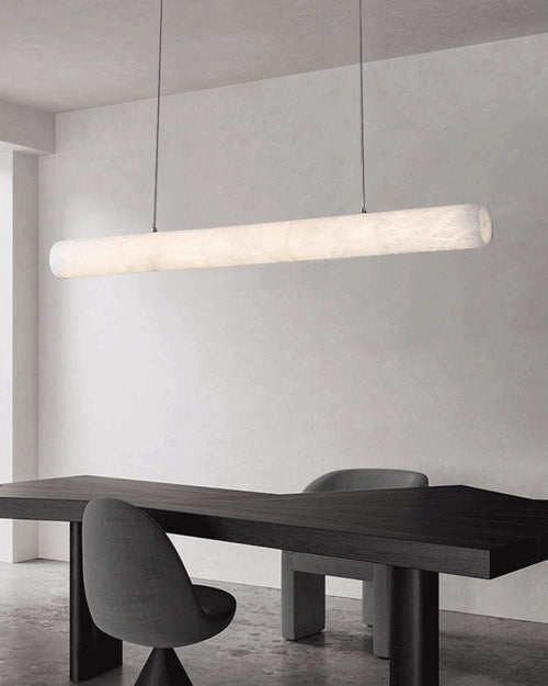 WOW Alabaster Tube Linear Chandelier-wow2876