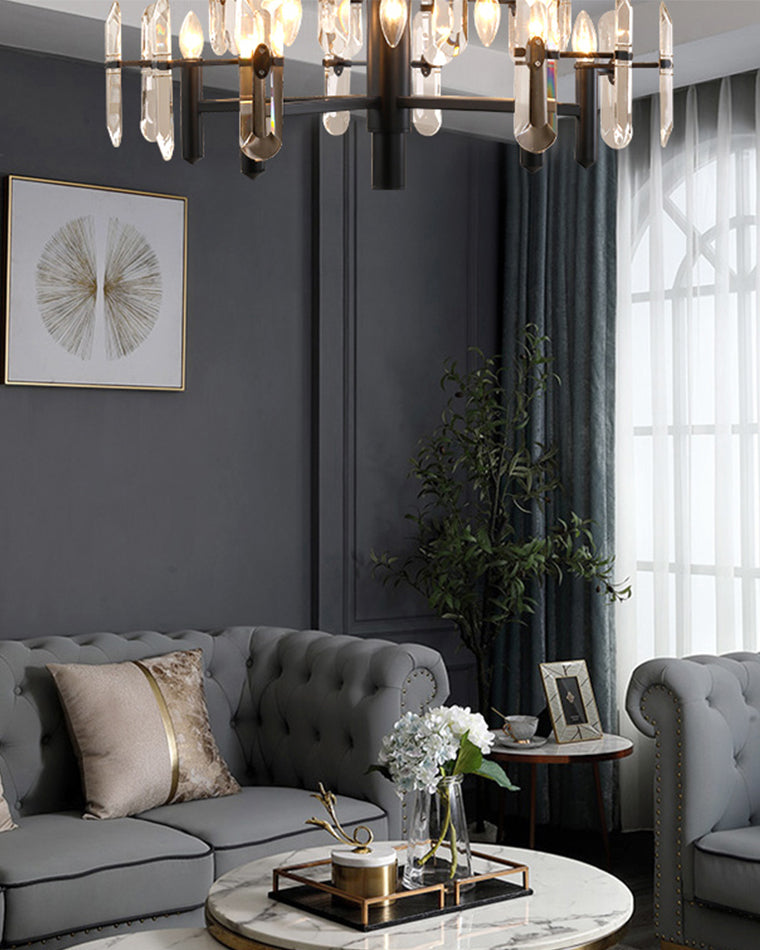 WOW Black Candle Crystal Chandelier-wow2519