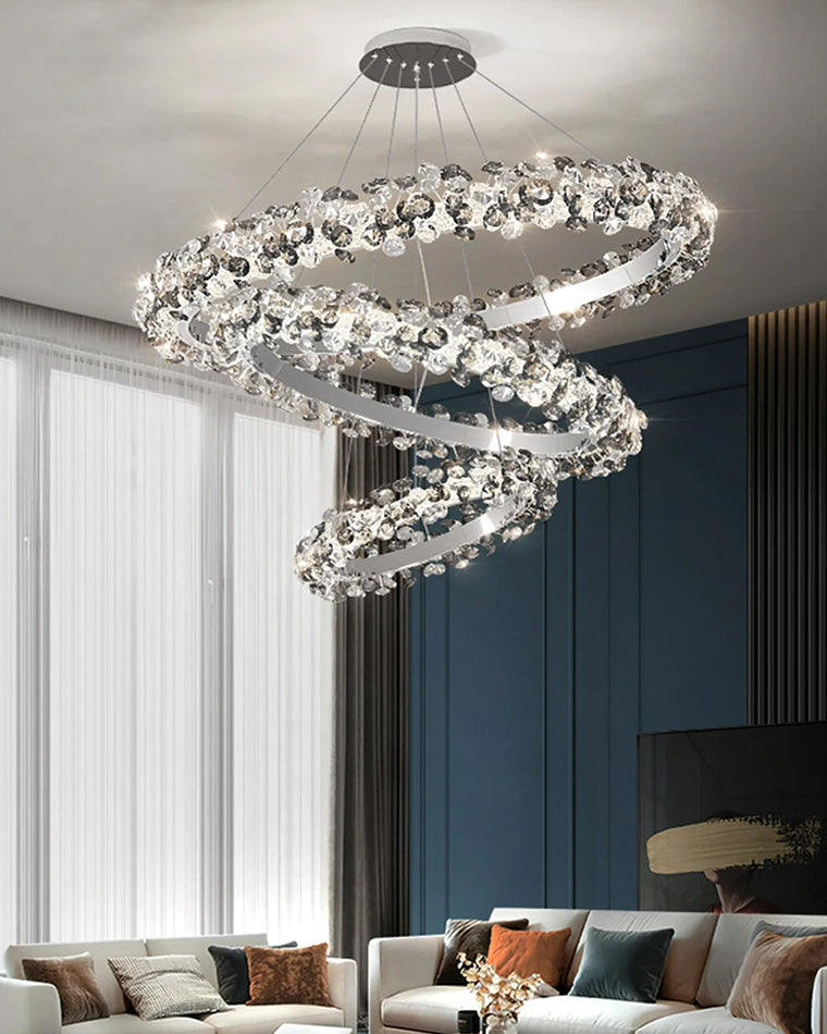 WOW Tiered Circular Crystal Chandelier-wow2726
