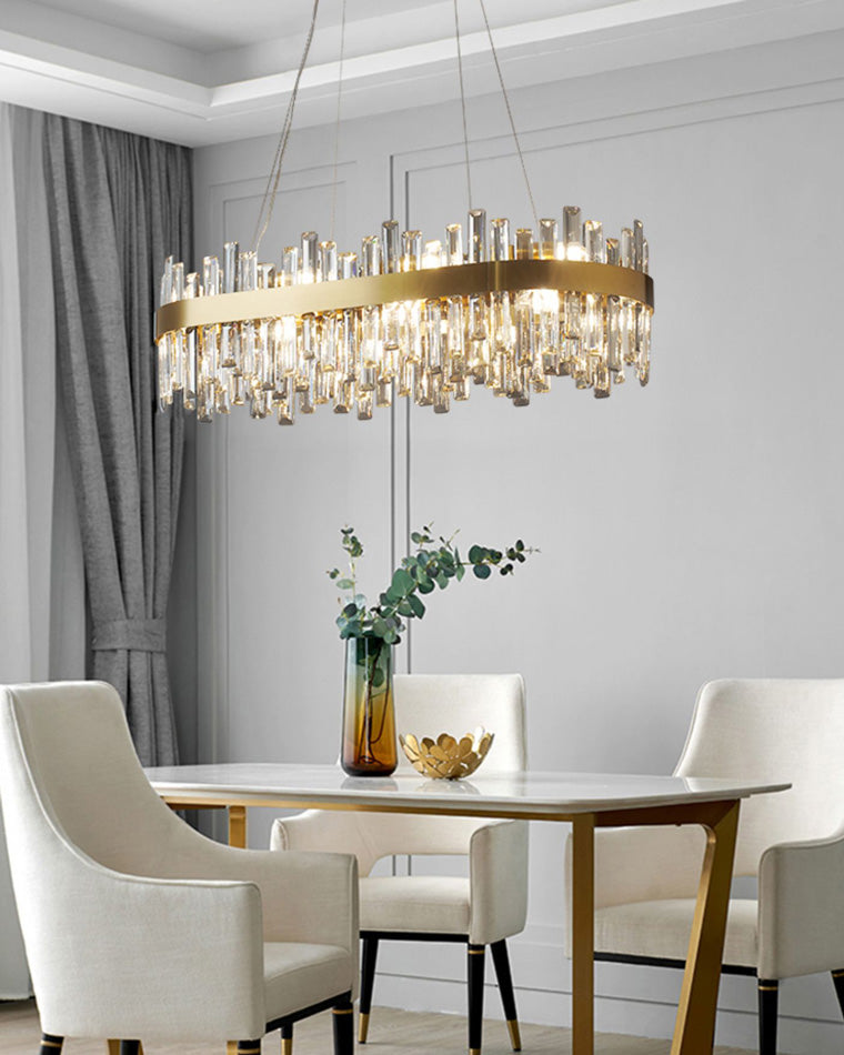WOW Long Oval Crystal Chandelier-wow2486