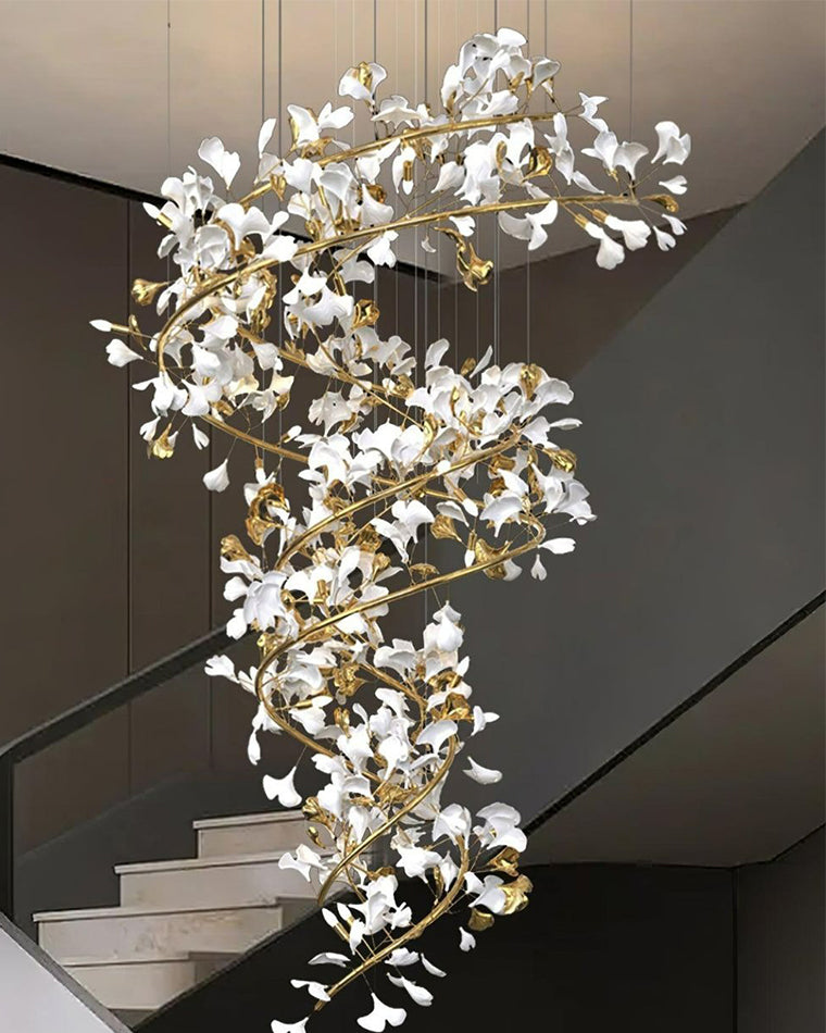 WOW Gingko Spiral Chandelier-wow2423