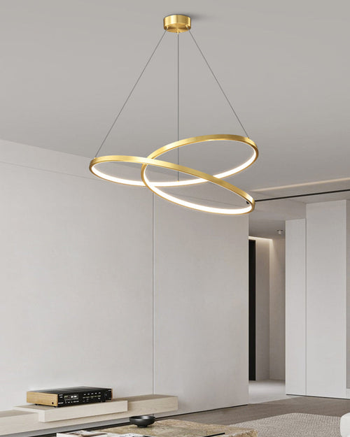 WOW Swirl Led Brass Pendant Light-wow2354