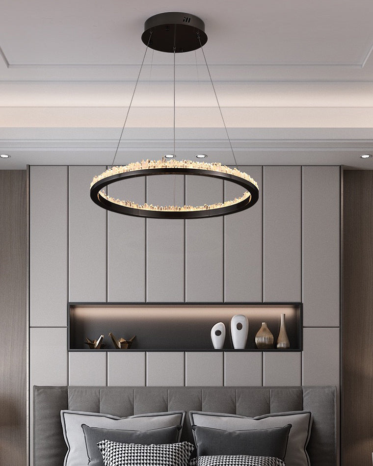 WOW Rock Crystal Circular Led Chandelier-wow2715