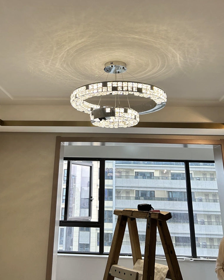 WOW Tiered Circular Crystal Chandelier-wow2544