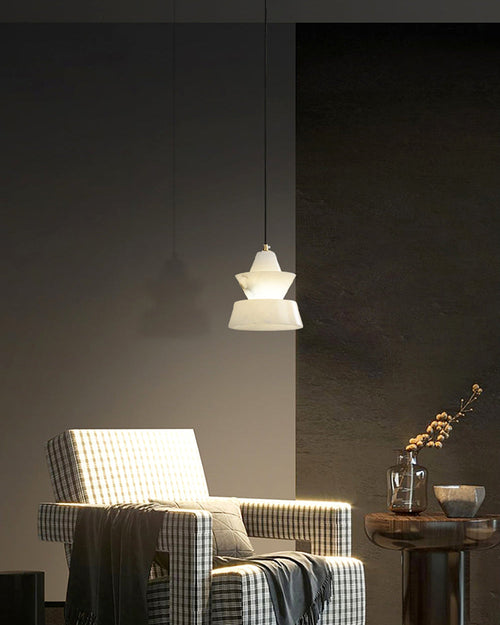 WOW Hat Shaded Alabaster Pendant Light-wow2896