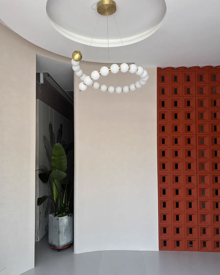 WOW Spiral Pearl Chandelier-wow2812