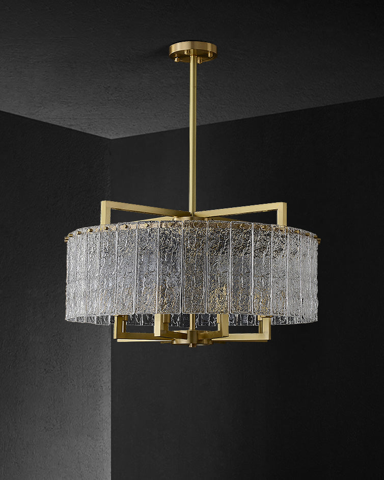 WOW Textured Glass Round Chandelier-wow2619