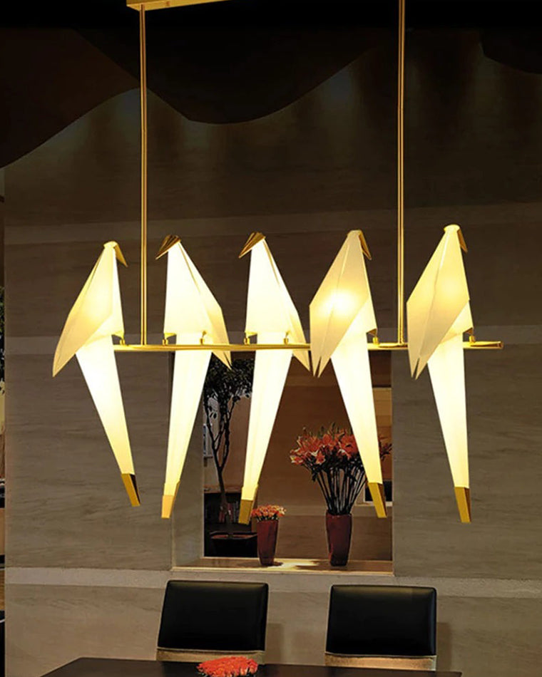 WOW Origami Bird Linear Chandelier-wow2736