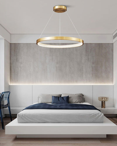WOW Circular Led Brass Chandelier-wow2357