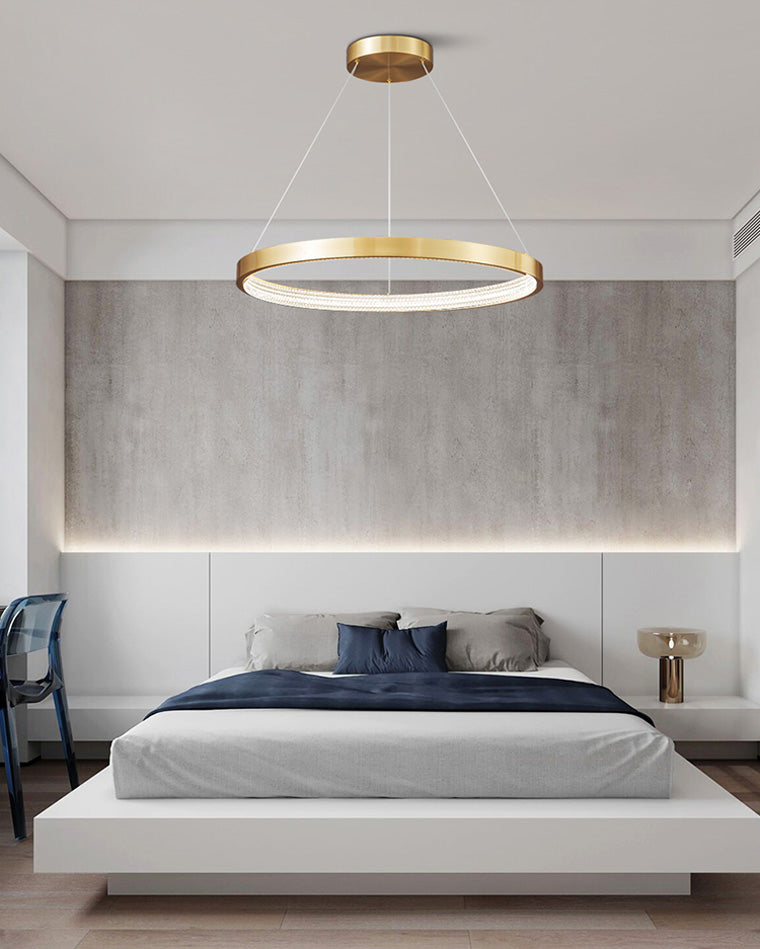 WOW Circular Led Brass Chandelier-wow2357