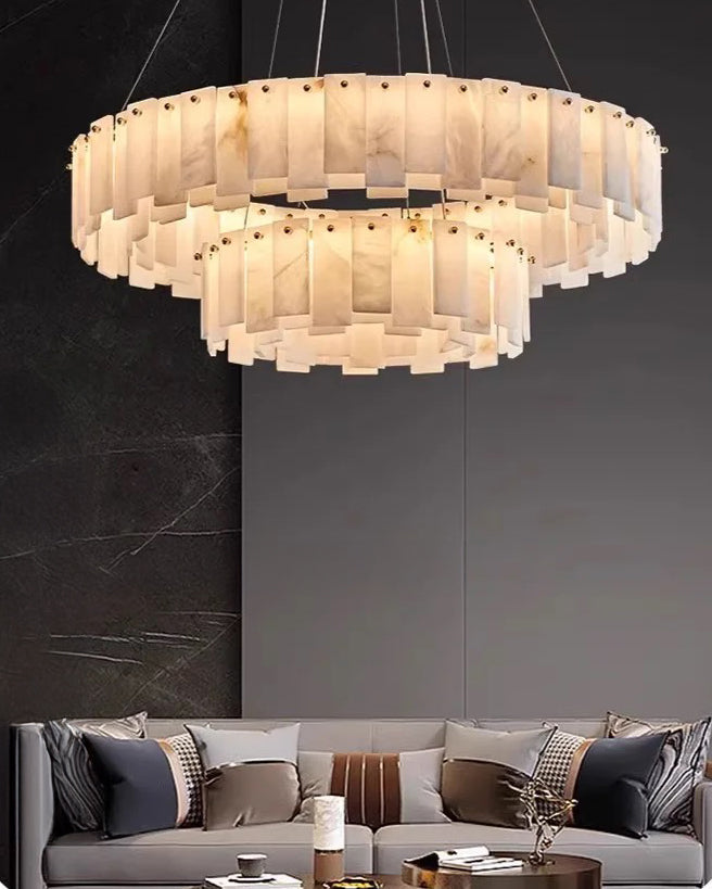 WOW Tiered Alabaster Chandelier-wow2844