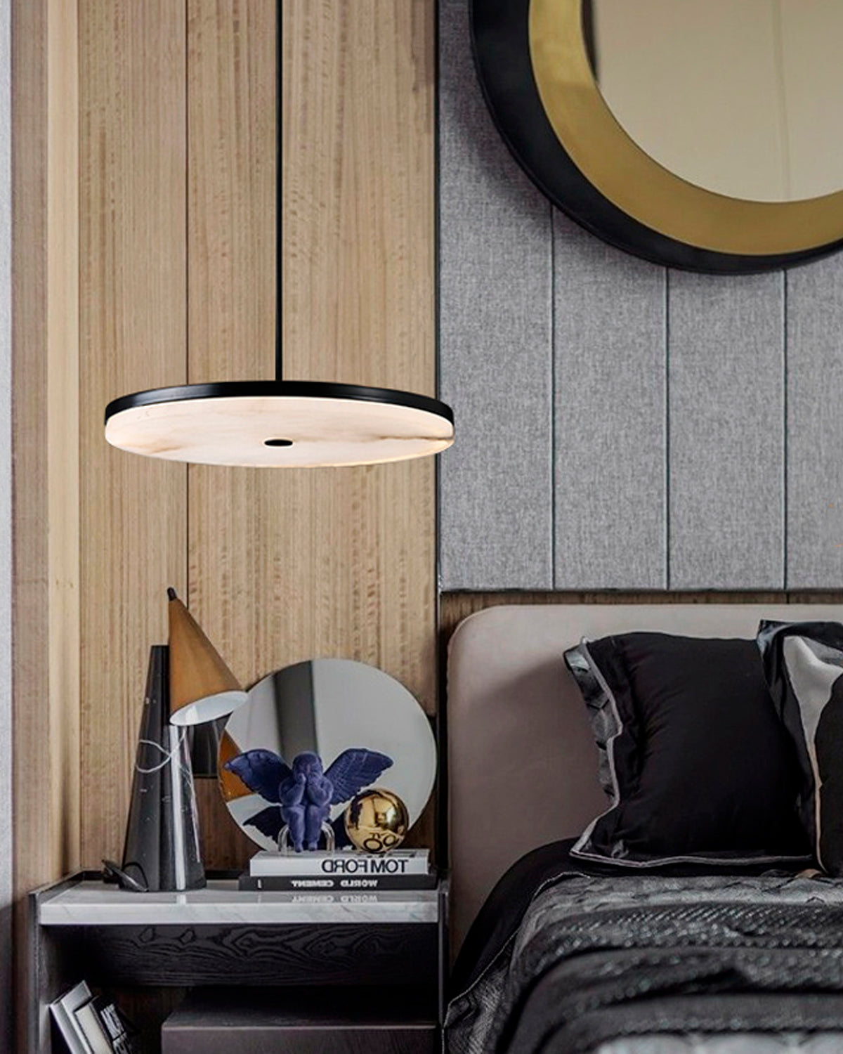 WOW Disc Alabaster Pendant Light-wow2870