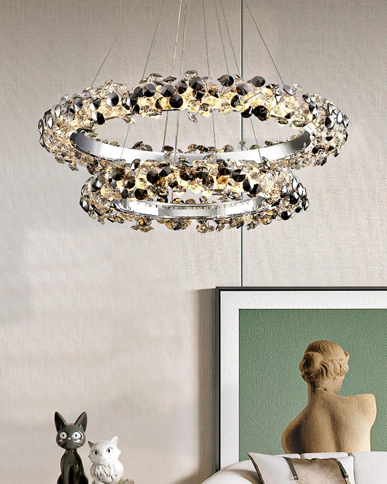 WOW Tiered Circular Crystal Chandelier-wow2726