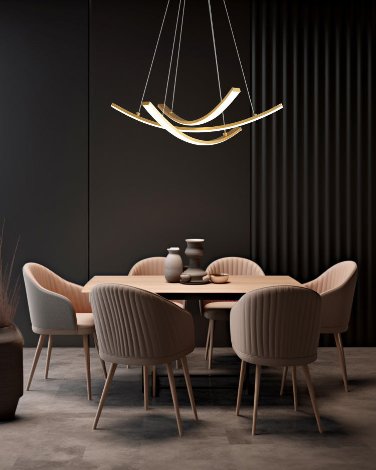 WOW Arc Led Brass Chandelier-wow2569