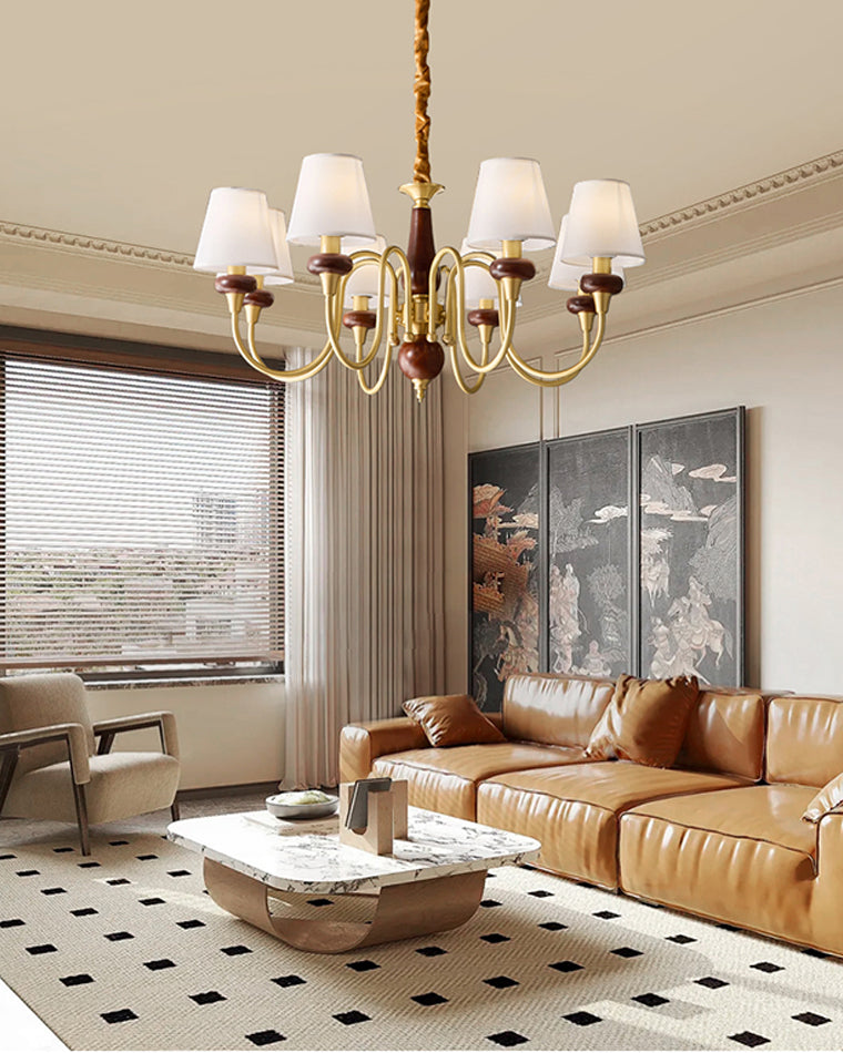 WOW Fabric Shaded Chandelier-wow2954