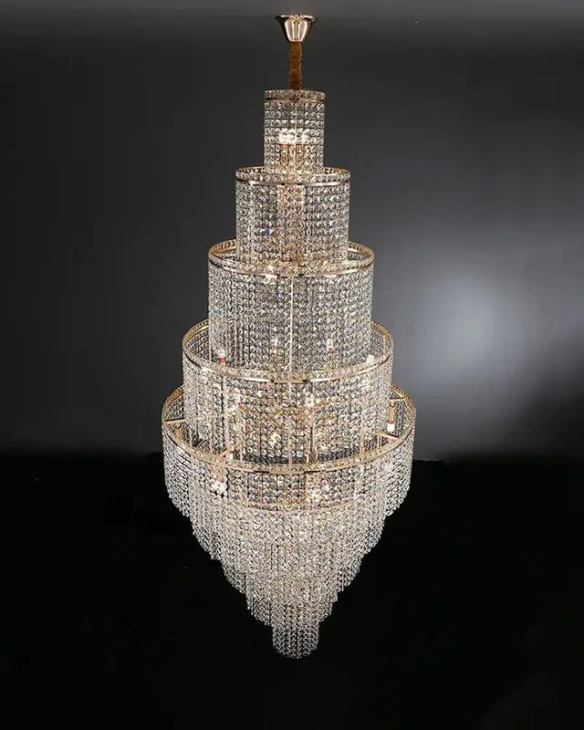 WOW Tiered Crystal Foyer Chandelier-wow2386