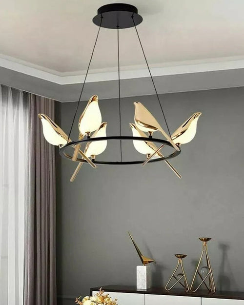 WOW Gold Bird Chandelier-wow2512a