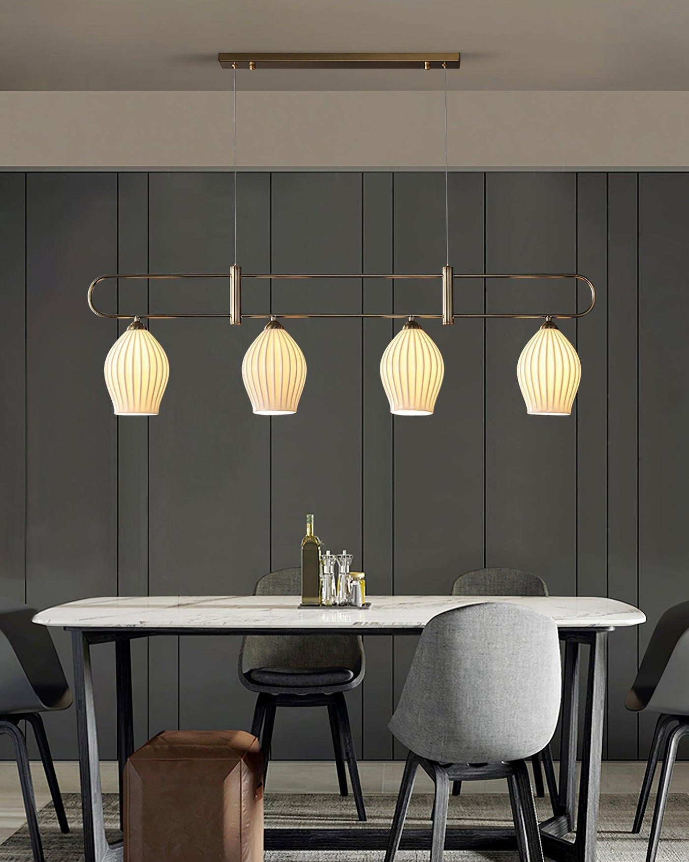 WOW Ceramic Bud Linear Chandelier-wow2121b