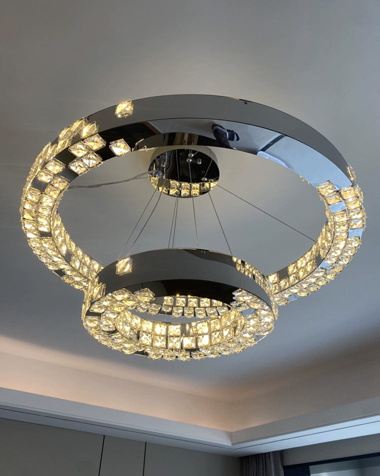 WOW Tiered Circular Crystal Chandelier-wow2544