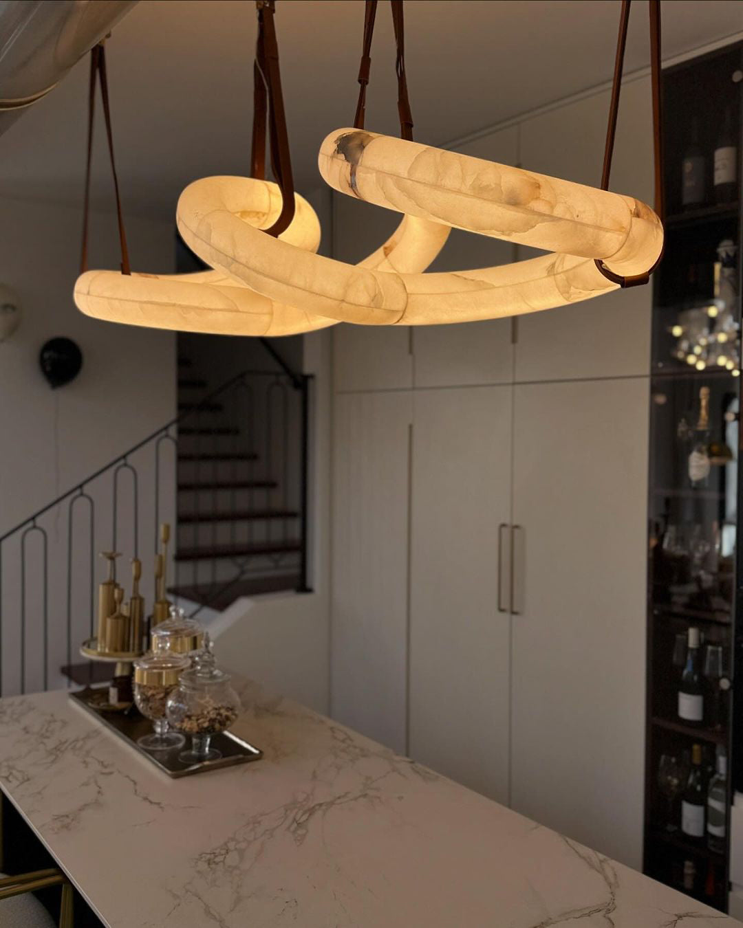 WOW Infinity Large Alabaster Chandelier-wow2883