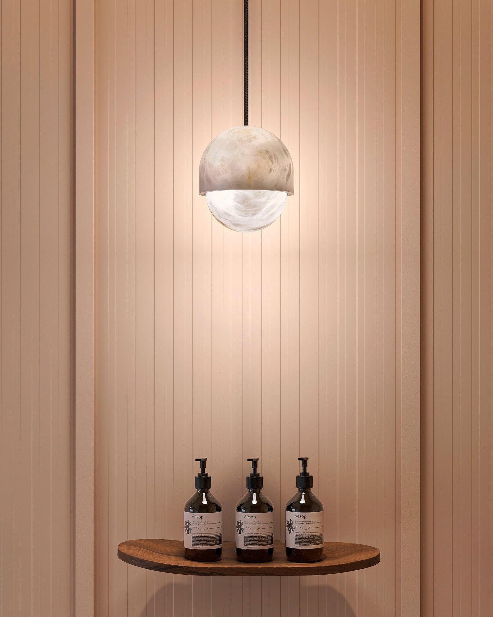 WOW Alabaster Globe Pendant Light-wow2903