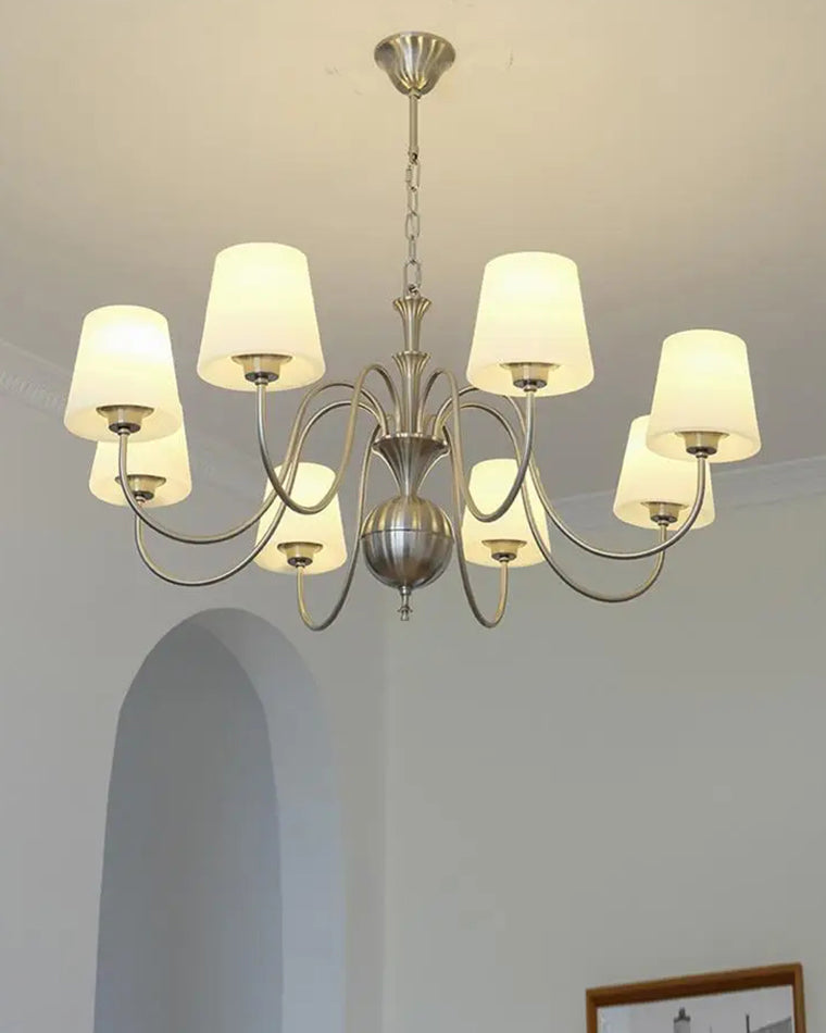 WOW Glass Shaded Arm Chandelier-wow2946